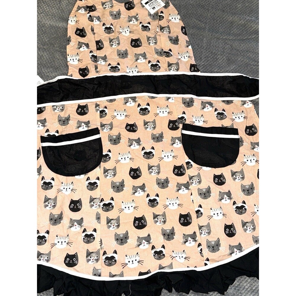NWT Now Designs Betty Cats Meow Bib Apron - Picture 13 of 16